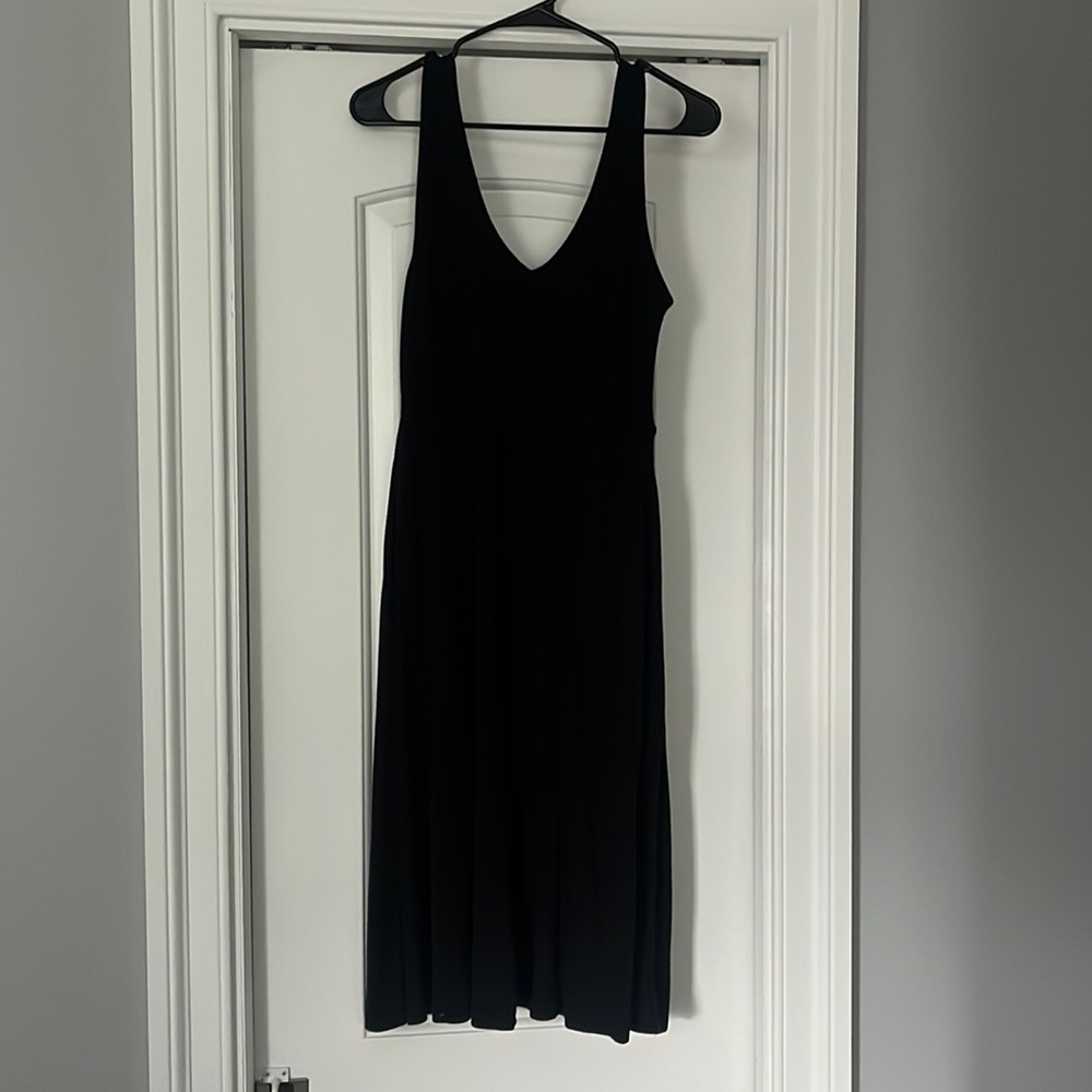 Black cotton summer dress